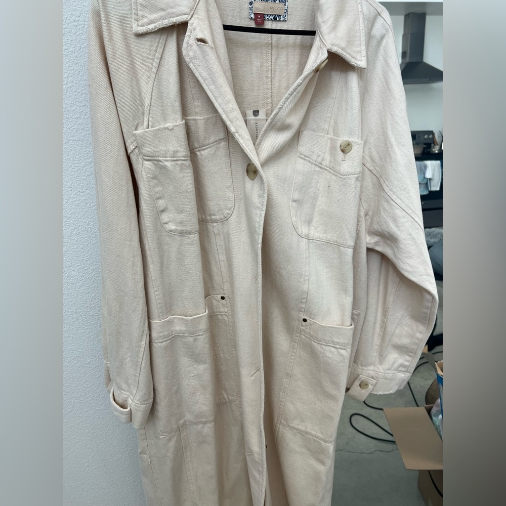 Pilcro Maxi Jean Jacket NWT